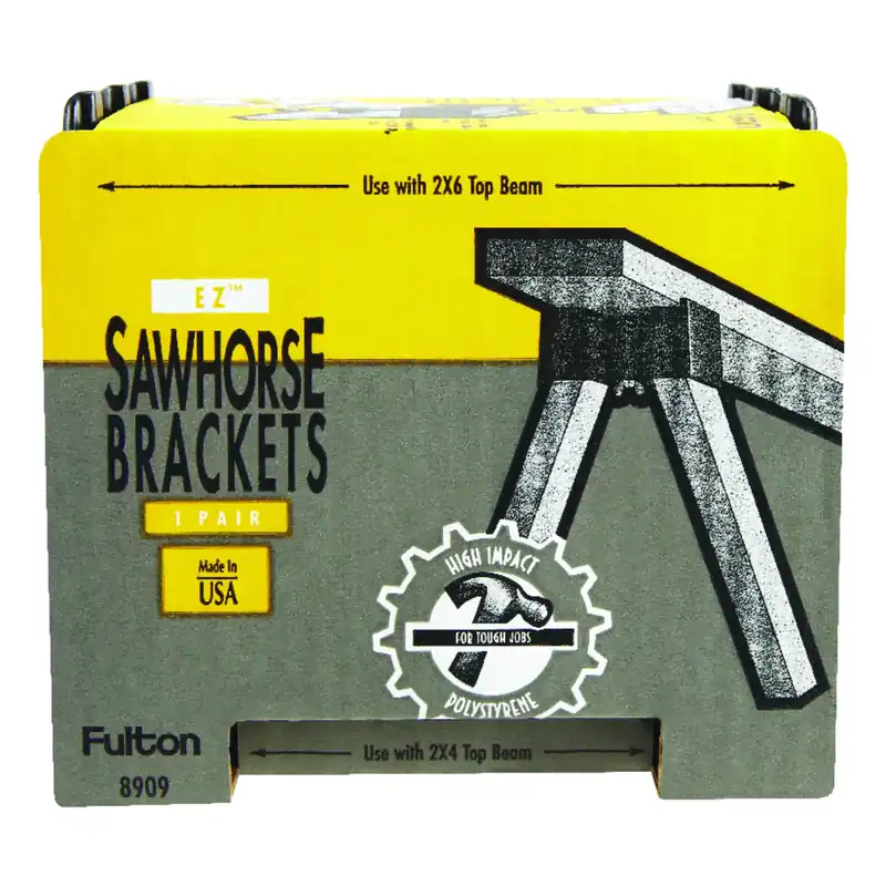 Fulton 2 In. H X 4 In. W Sawhorse Brackets 500 Lb. Cap. 2 Pc