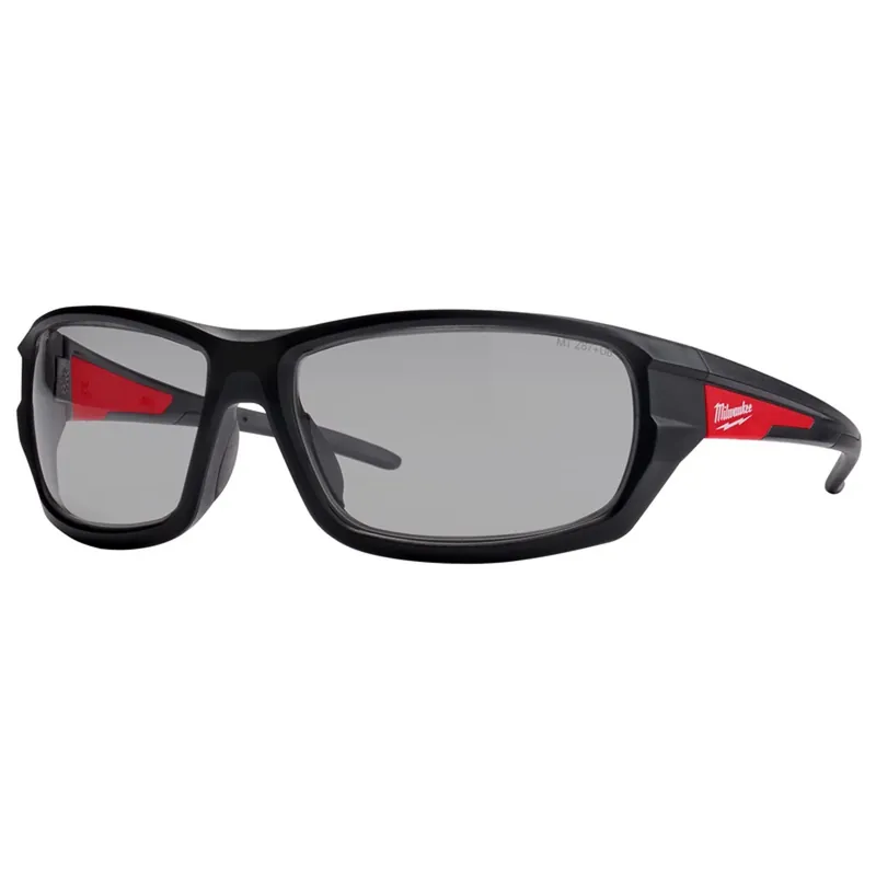 Performance Safety Glasses - Red/black Frame With Gray Fog-free Lenses