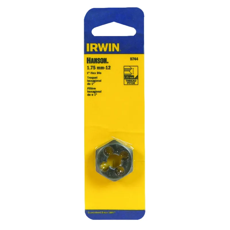 Metric Hexagon Die, 12mm X 1.75