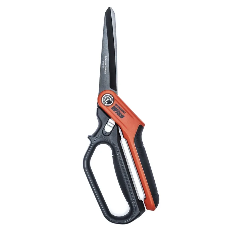 Wiss Single Ring Tradesman Shears, Steel Blades, Heavy-Duty Titanium Coated, 11 In.