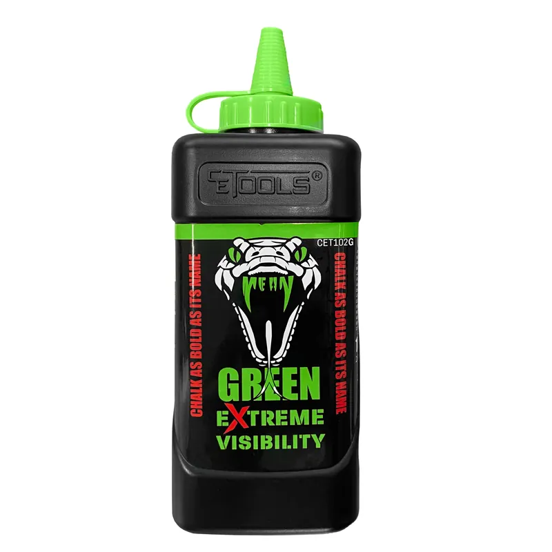 CE Tools 10 Oz Standard Extreme Visibility Marking Chalk Fluorescent Green 1 Pk