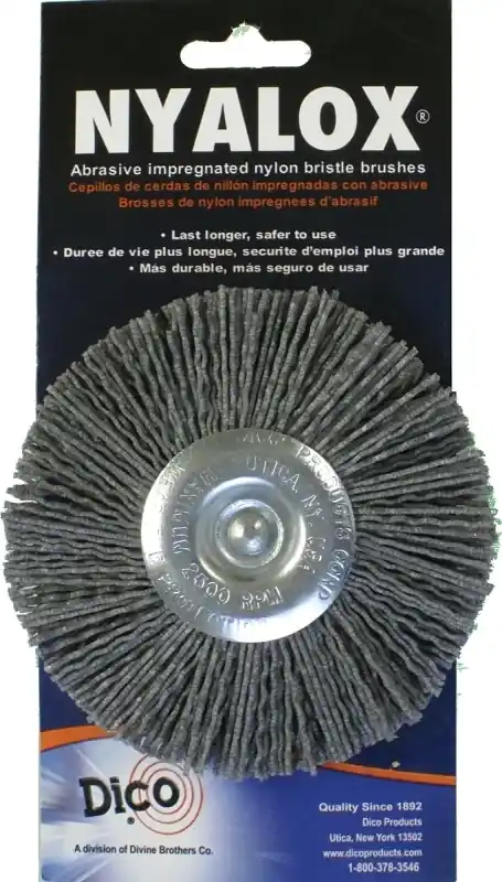 Nyalox 4 In. Extra Coarse Drill-mounted Wire Brush With 1/4 In. Shank