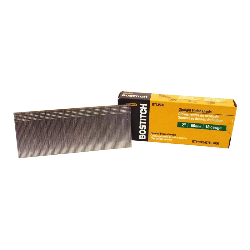 Bostitch 2 In. L X 18 Ga. Straight Strip Coated Brad Nails 2000 Pk