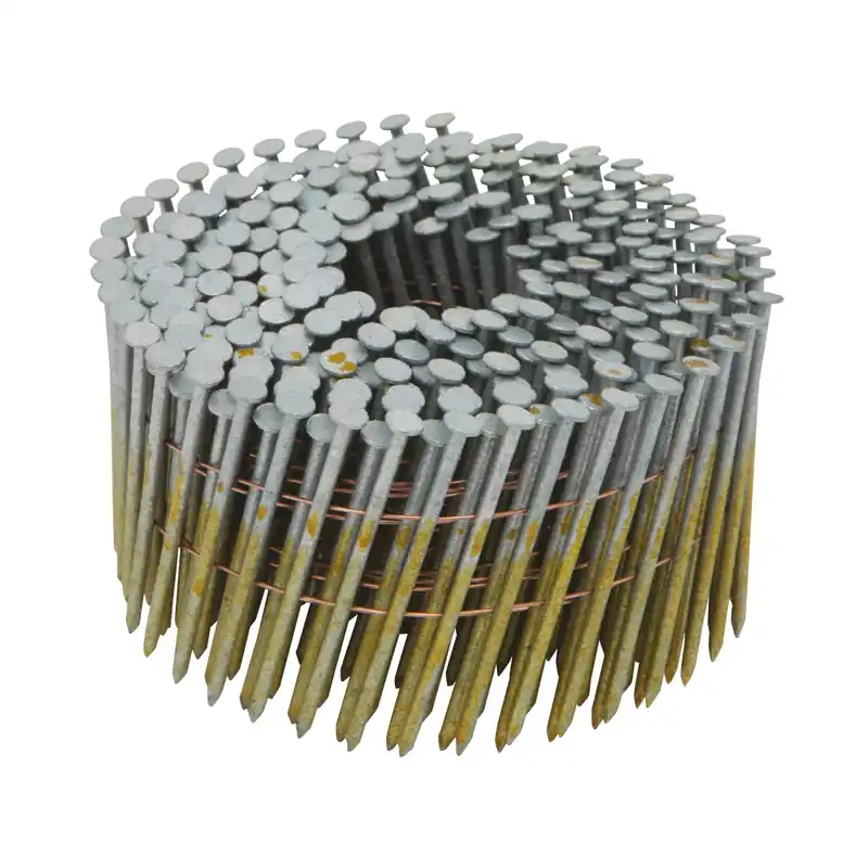 Bostitch 2-1/2 In. L X 13 Ga. Angled Coil Galvanized Framing Nails 15 Deg 3600 Pk