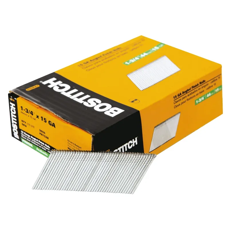 Bostitch 1-3/4 In. L X 15 Ga. Angled Strip Bright Finish Nails 3655 Pk
