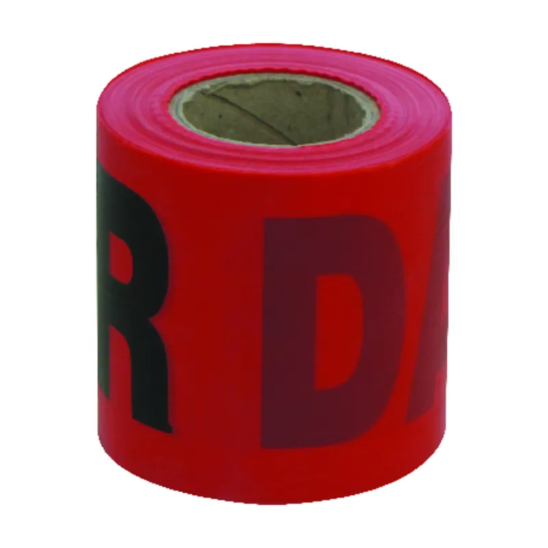 200 Ft. L X 3 In. W Heavy-duty Plastic Danger Barricade Tape Red