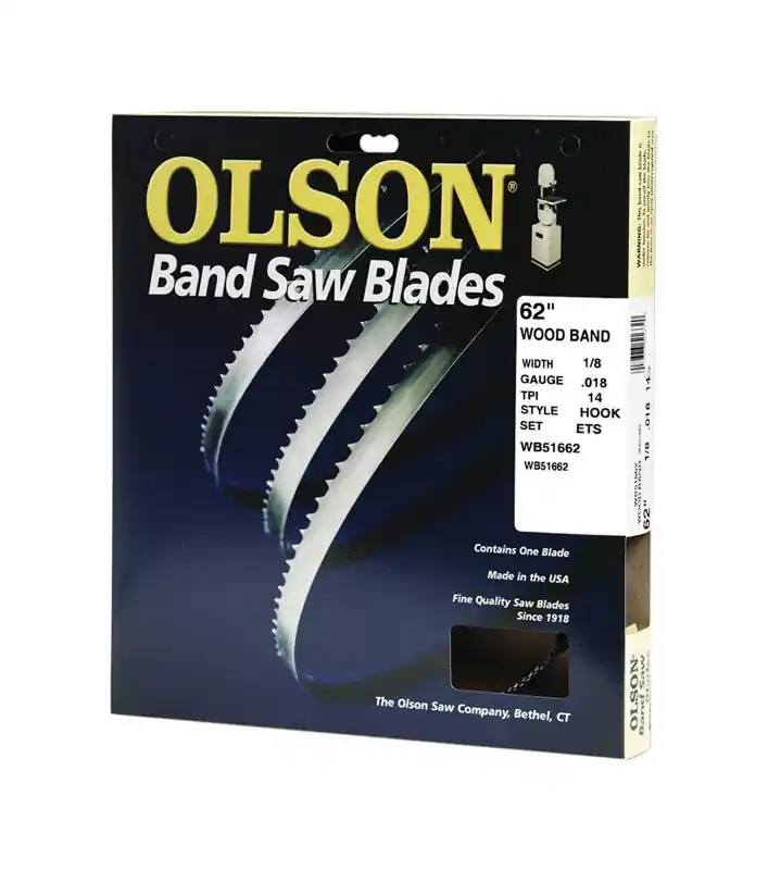 Olson 62 In. L X 0.1 In. W Carbon Steel Band Saw Blade 14 TPI Hook Teeth 1 Pk