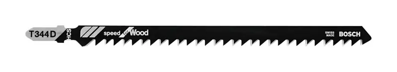 Bosch 6 In. High Carbon Steel T-Shank Side Set And Ground Jig Saw Blade 6 TPI 5 Pk