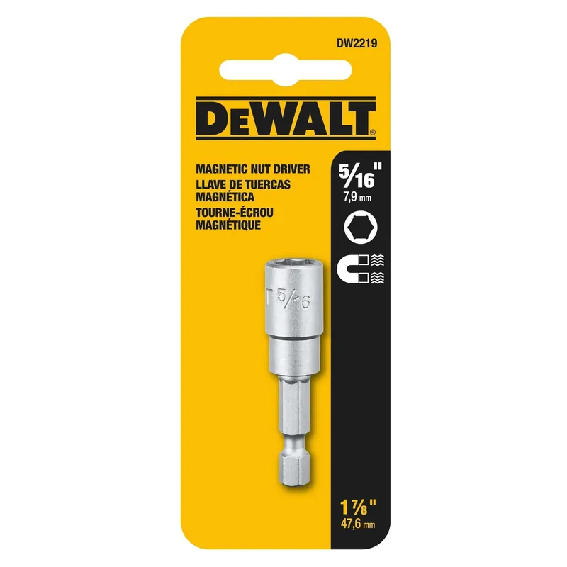 Magnetic Hex Socket Driver, 5/16 X 1-7/16 In.
