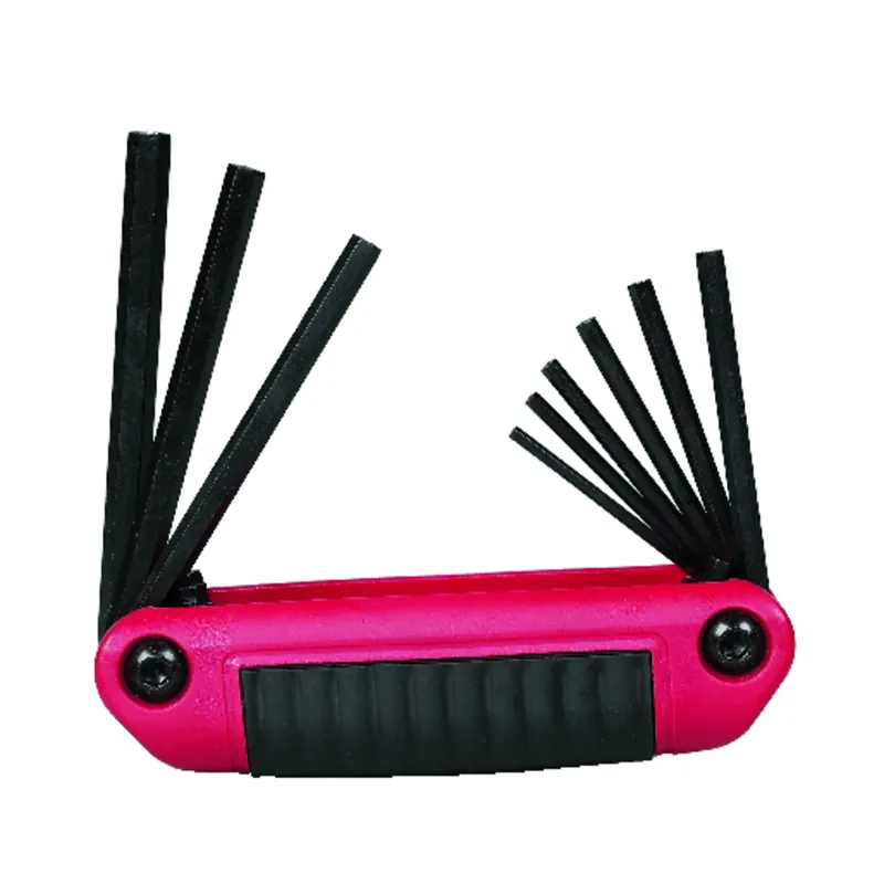 Medium Handle Ergo-fold Hex Key Set, 9-piece, Sae Sizes 5/64" To 1/4"