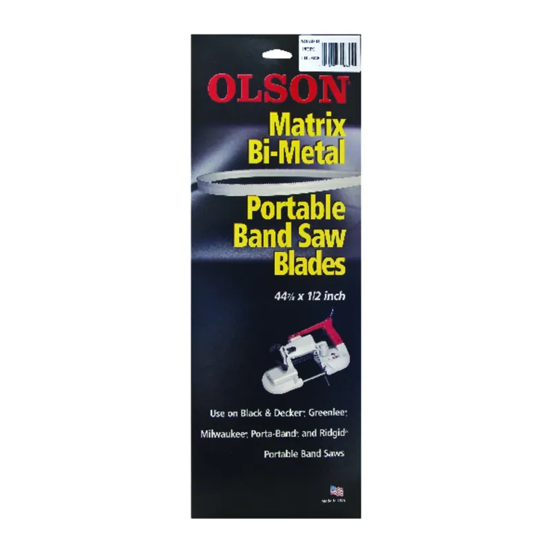 Olson 44.9 In. L X 0.5 In. W Bi-Metal Band Saw Blade 18 TPI Regular Teeth 1 Pk