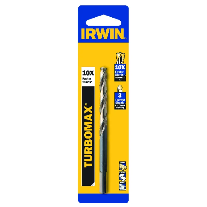 Irwin Turbomax 1/8 In. X 2-3/4 In. L High Speed Steel Drill Bit Straight Shank 1 Pc