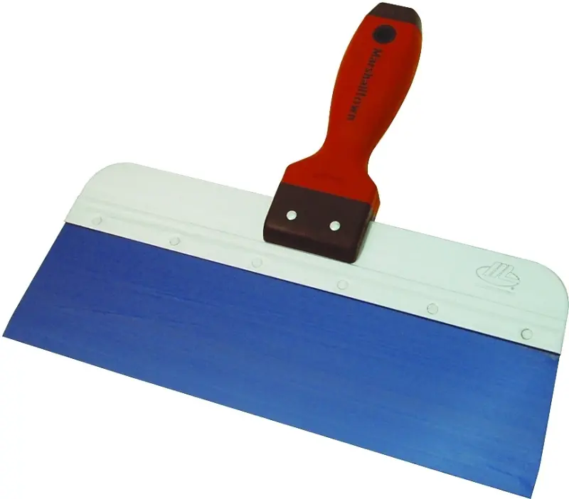 8 In. Blue Steel Taping Knife With Durasoft Handle