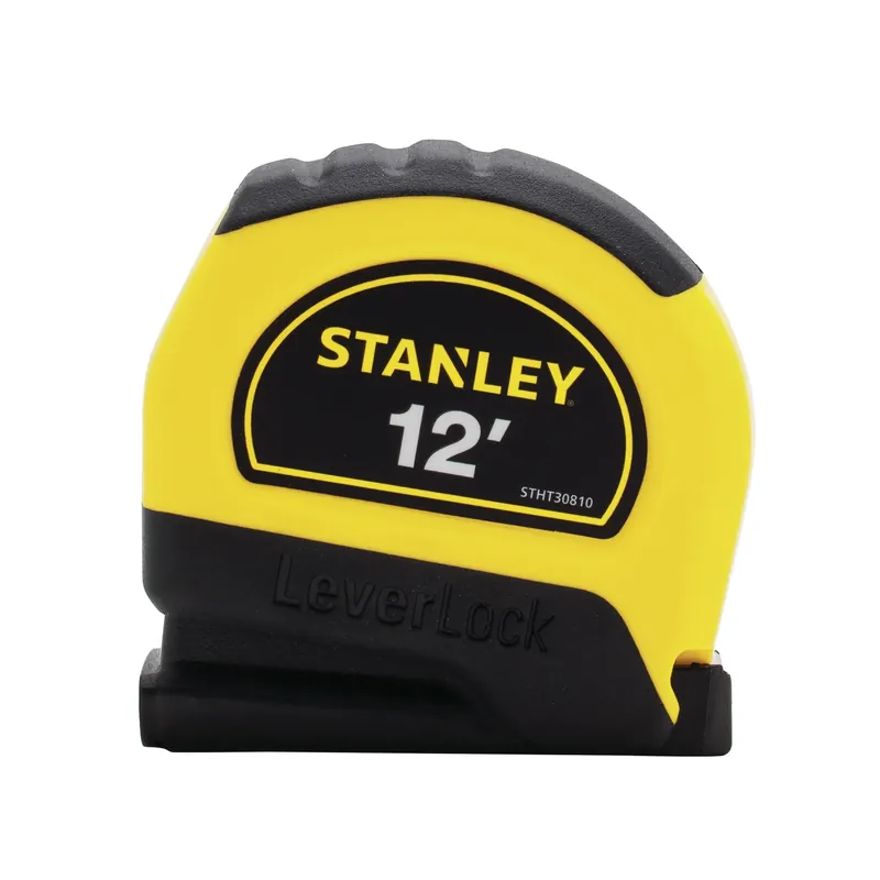 Stanley LeverLock 12 Ft. L X 0.5 In. W Tape Measure Yellow 1 Pk