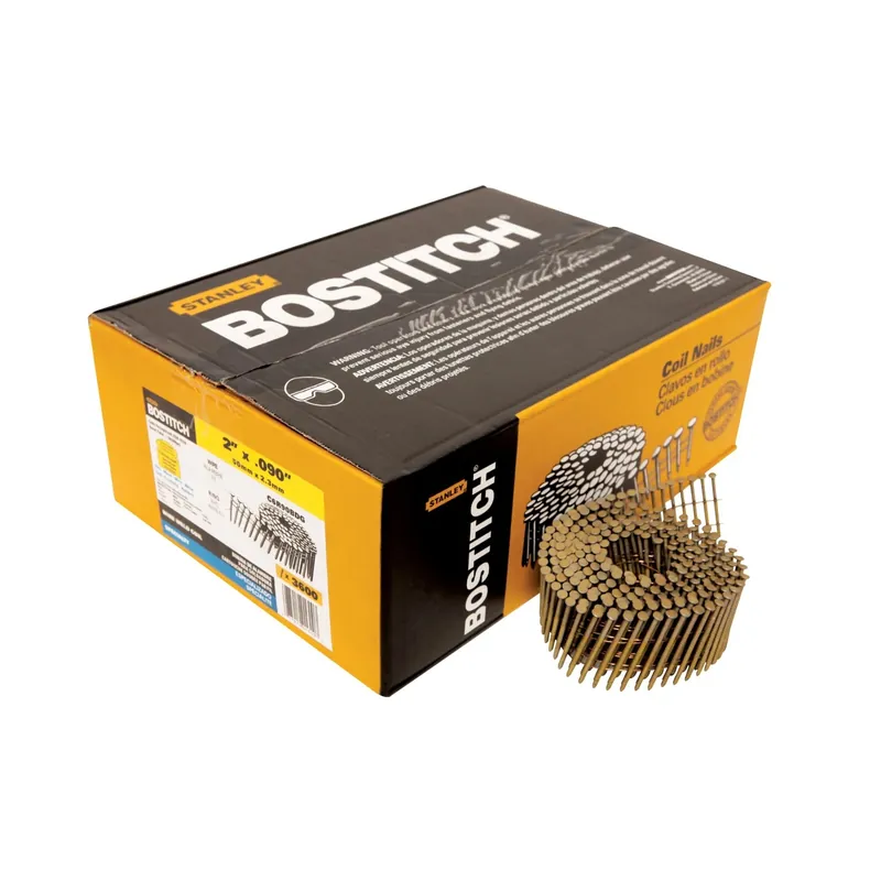 Bostitch 2 In. L X 11 Ga. Angled Coil Galvanized Siding Nails 15 Deg 3600 Pk