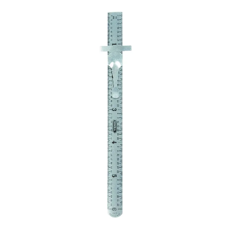 Flex Precision Stainless Steel Rule. 6 In.