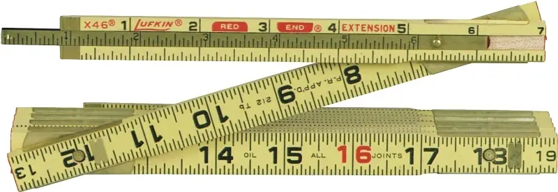 Lufkin Red End Extension Wood Rule, 6 Ft.