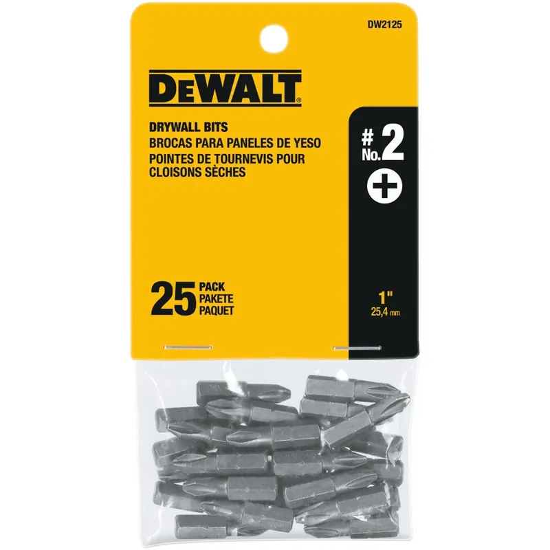 DeWalt Phillips 2 X 1 In. L Screwdriver Bit Heat-Treated Steel 25 Pc