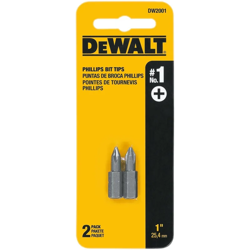 DeWalt Phillips 1 X 1 In. L Screwdriver Bit Heat-Treated Steel 2 Pc