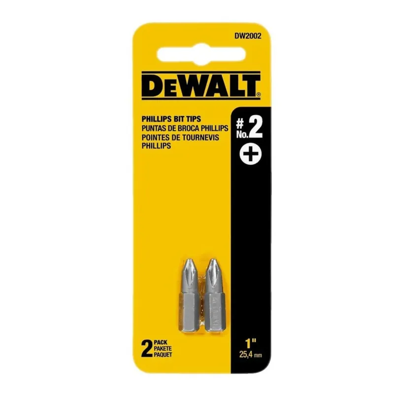 DeWalt Phillips 2 X 1 In. L Screwdriver Bit Heat-Treated Steel 2 Pc