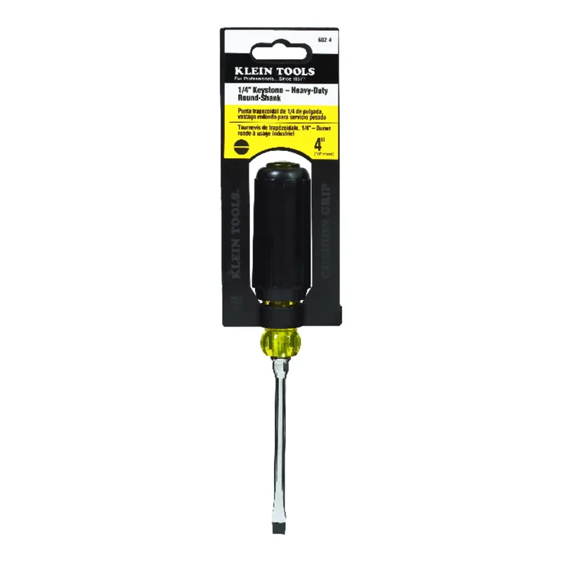1/4 X 4-In. Cushion-Grip Screwdriver With Keystone Tip