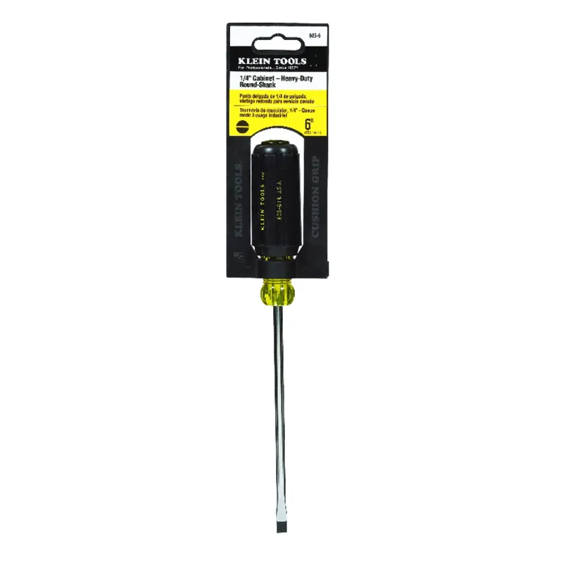 1/4 X 6-In. Cushion-Grip Screwdriver With Cabinet Tip