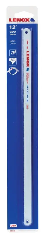 Lenox 12 In. Bi-Metal Hacksaw Blade 18 TPI 1 Pk