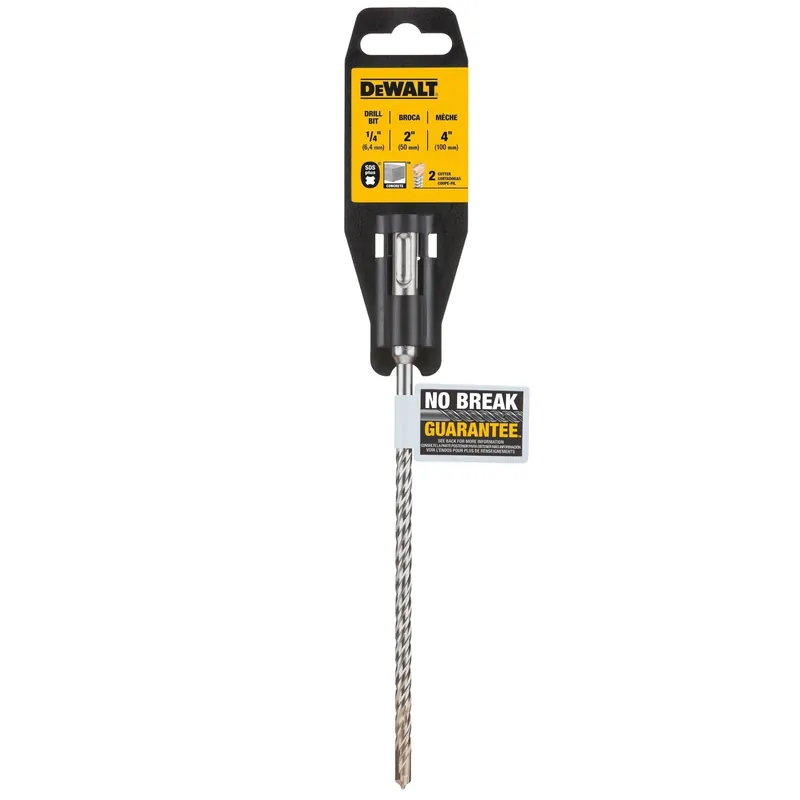 SDS Plus Hammer Bit, Rock Carbide, 1/4 X 2 X 4-In.