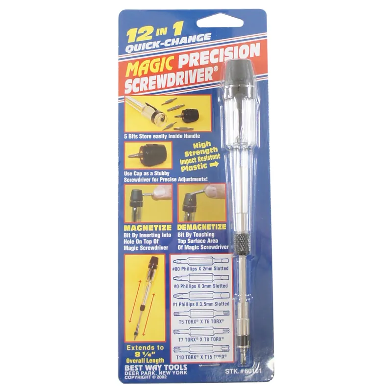 Precision Multi-Bit Screwdriver, 12-In-1
