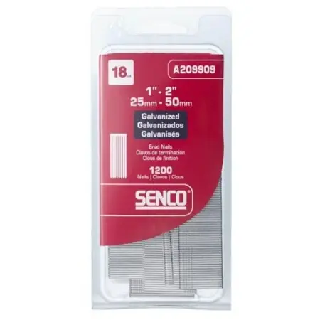 Senco A209909 18-gauge By 1-2 Inch Electro Galvanized Brad Nails