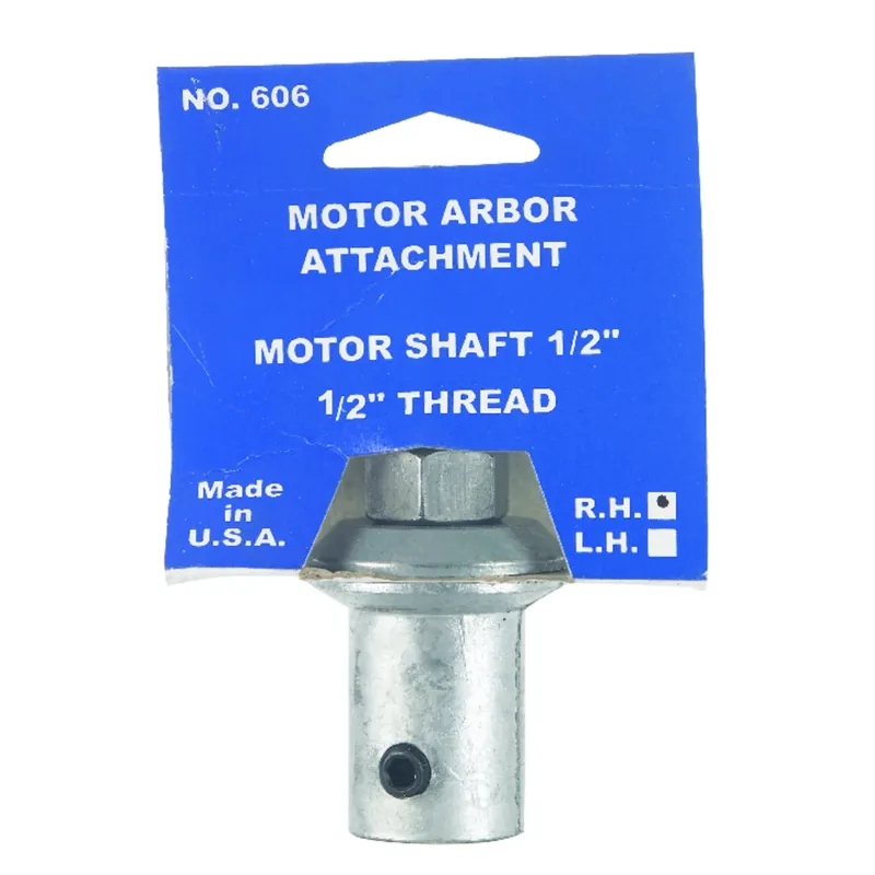 Motor Arbor Attachment, Fits 1/2 In. Shaft