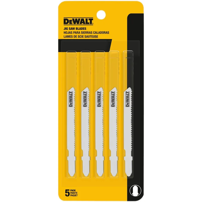 DeWalt 3 In. Cobalt Steel T-Shank Jig Saw Blade 24 TPI 5 Pk