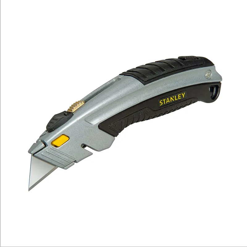 Stanley InstantChange 6-5/8 In. Retractable Utility Knife Black/Gray 1 Pk