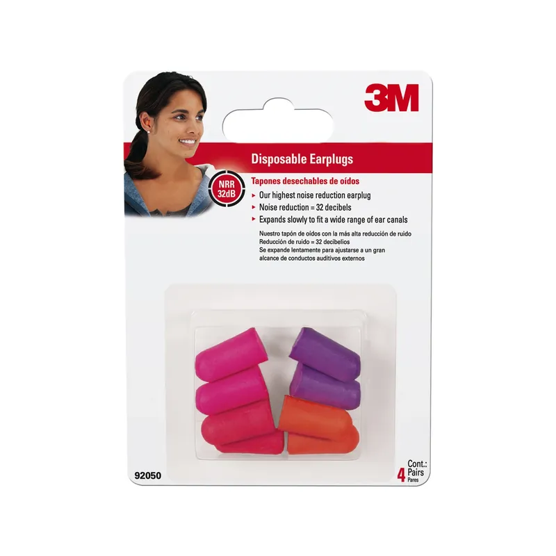Tekk Protection Disposable Earplugs, NRR 32DB, 4-Pr.