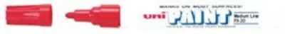 Uni-paint Medium-point Marker In Red - Model 63602