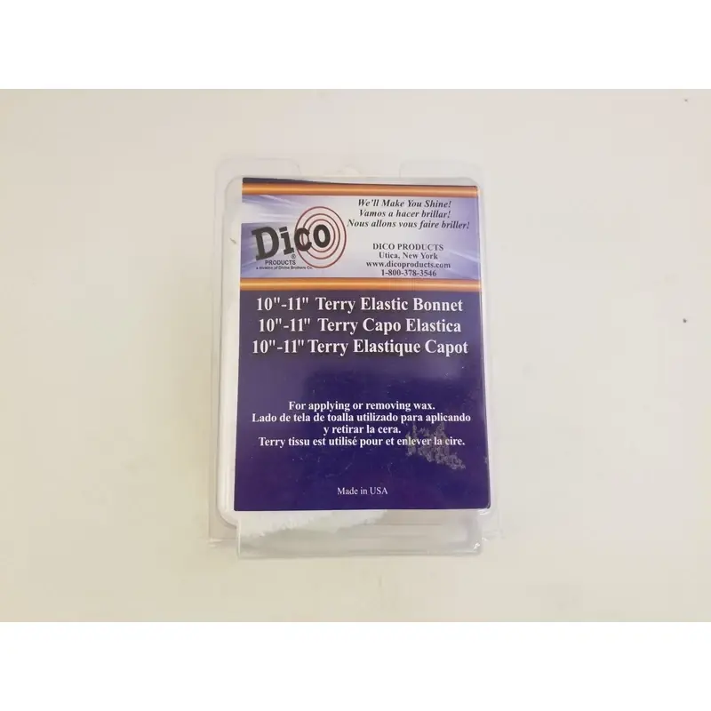 10 Inch Terry Cloth Polishing Bonnet For Buffing And Waxing