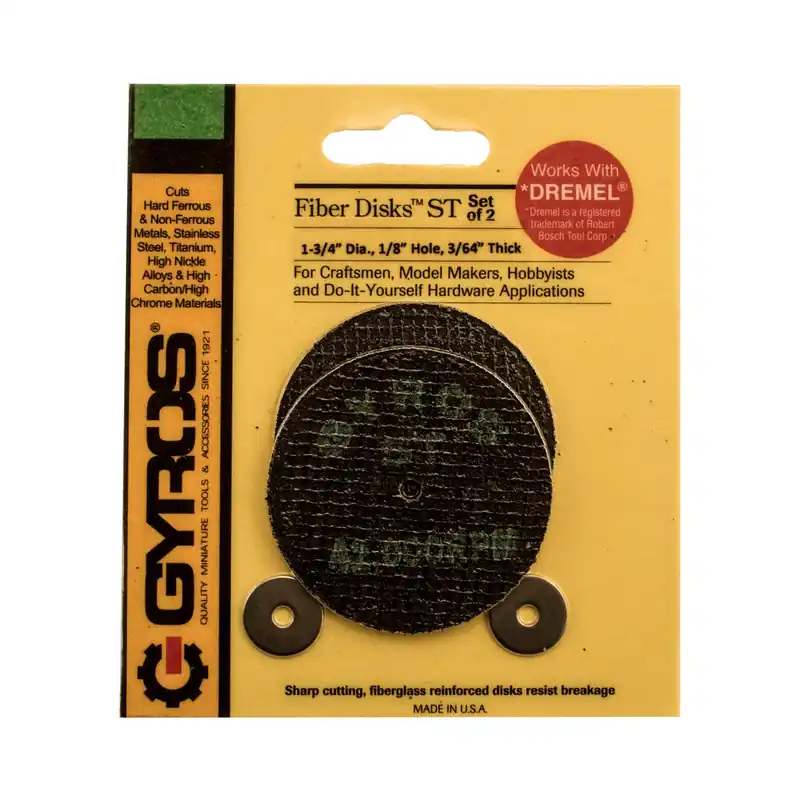 Fiber Disks St 1-3/4 In. Diameter X 1/8 In. Fiberglass Cutting Disc 2 Pc