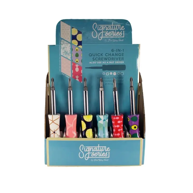 6-In-1 Floral Multi-Bit Screwdriver