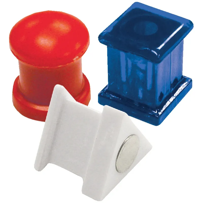 Magnet Source .625 In. L X .5 In. W Assorted Magnetic Push Pins 6 Pc