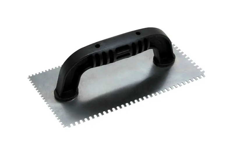 3/32 In. Square Notched & 1/8 In. U-notched Trowel With Black Handle