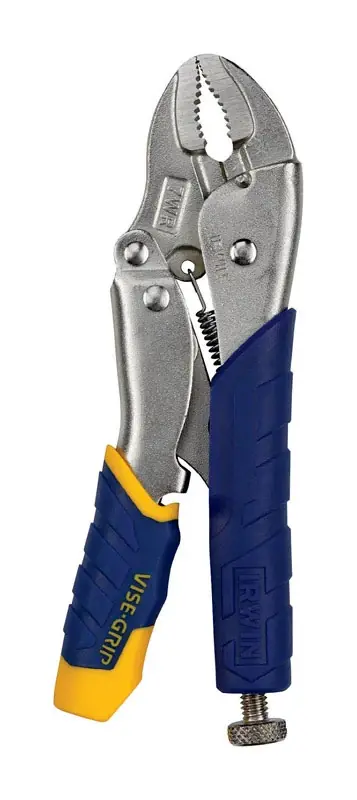 Vise-Grip Locking Pliers With Cutter, Curved Jaw, 7 In.