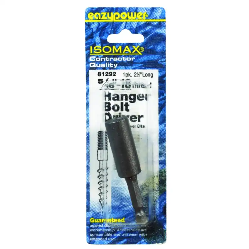 Eazypower Isomax Hex 5/16 In.-18 In. X 2.5 In. L Screwdriver Bit Adapter Steel 1 Pc