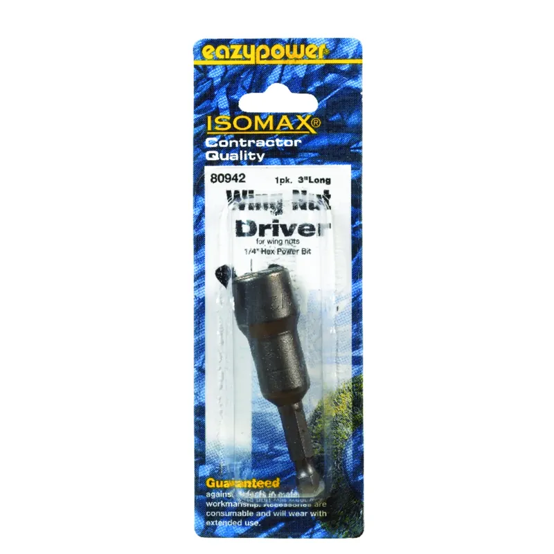 Eazypower Isomax 1/4 In. Steel SAE Wing Nut Driver 1 Pk