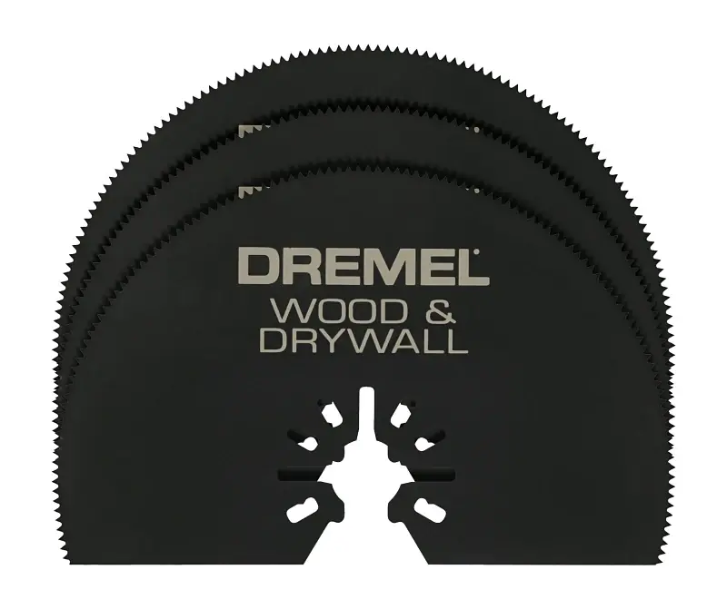 Dremel Multi-Max 3.5 In. X 3 In. L Steel Half-Moon Semi-Circle Oscillating Blade Set 3 Pc