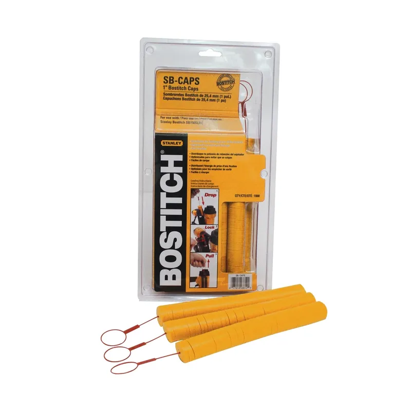 Bostitch 1 In. W X 1 In. L 16 Ga. Button Caps 1000 Pk
