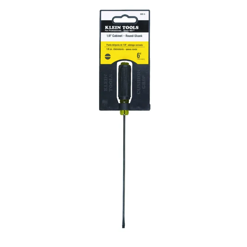 Cushion-grip 6 Inch Cabinet Mini Screwdriver With Round Shank