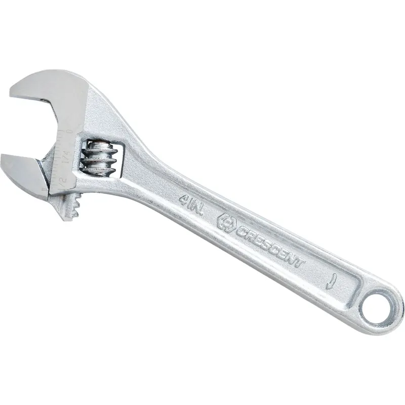 Crestoloy Adjustable Wrench, 4 In.
