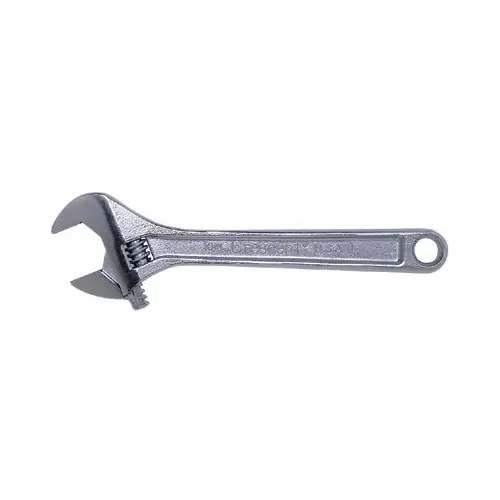 Chrome Adjustable Wrench, 6 Inch, Model Ac16v