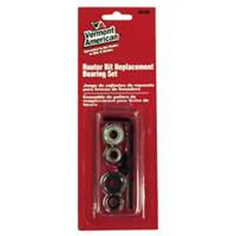 1/4 In. Dia. X Multi Size X 2 In. L Router Bit Bearing Set 3 Pc