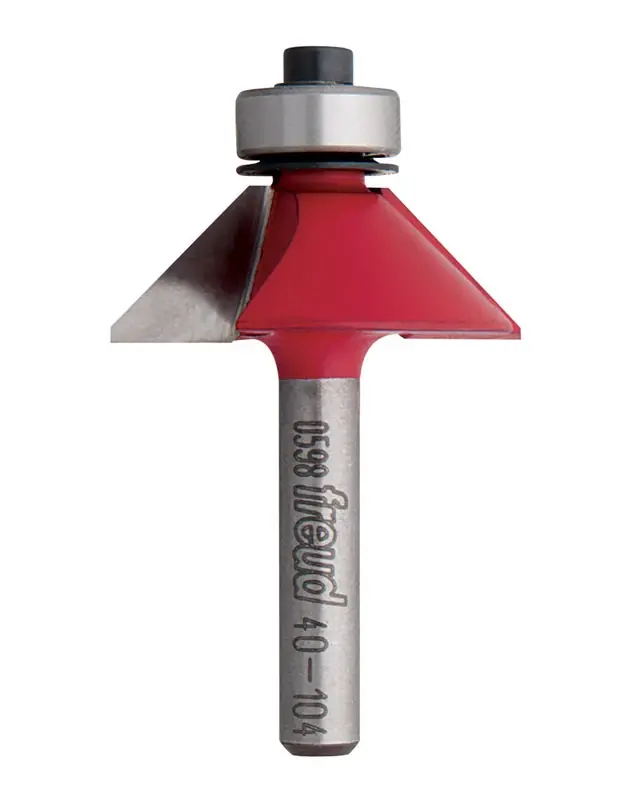 Carbide Chamfer Router Bit, 1-11/32-In.